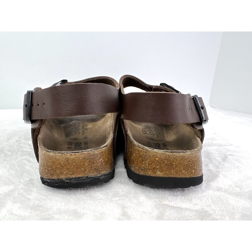 Birkenstock Birkis Milano Brown Birko-Flor Slingback Sandals Womens 38/ 7 Narrow - Picture 7 of 9